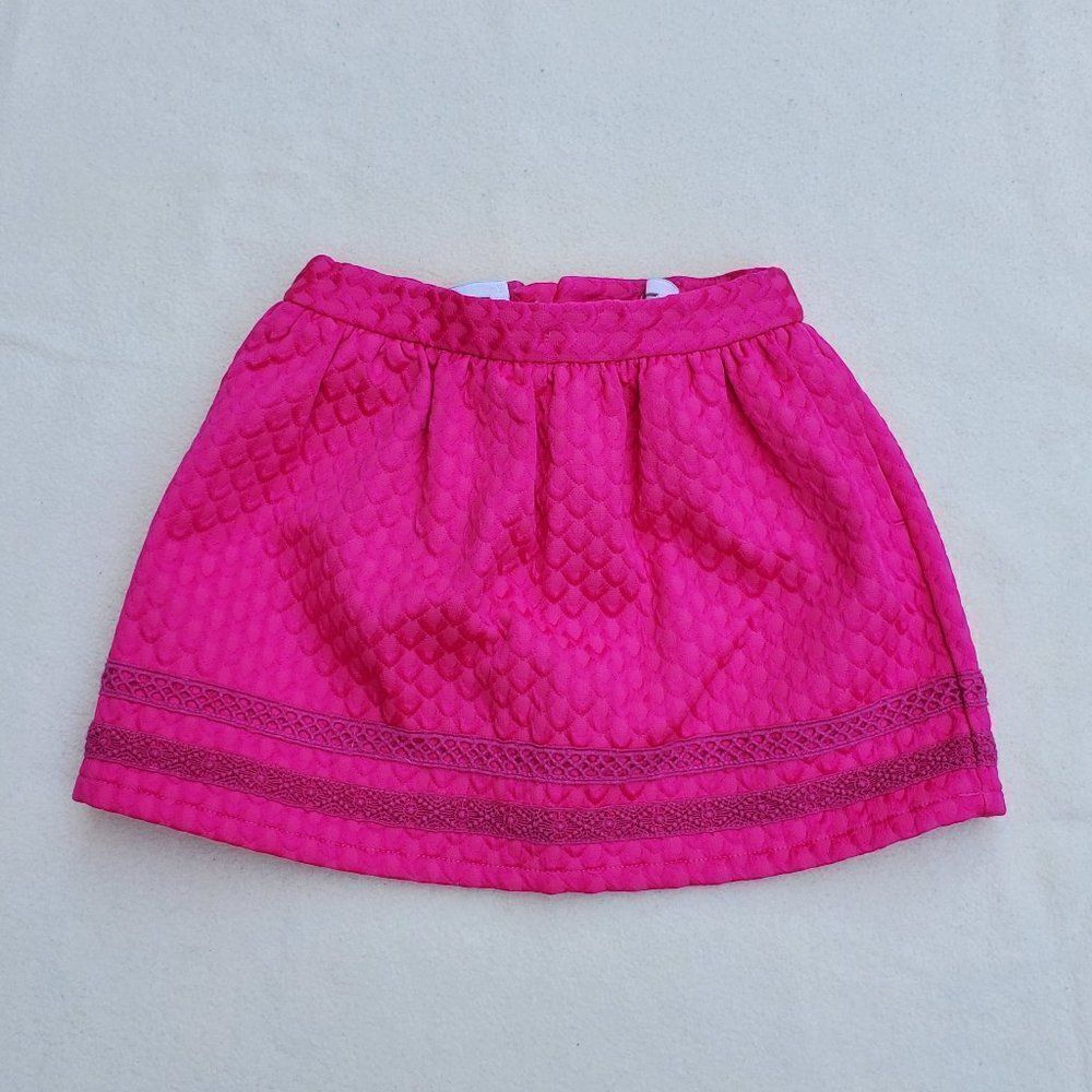 Genuine Kids from OshKosh Pink Textured A-Line Mini Skirt